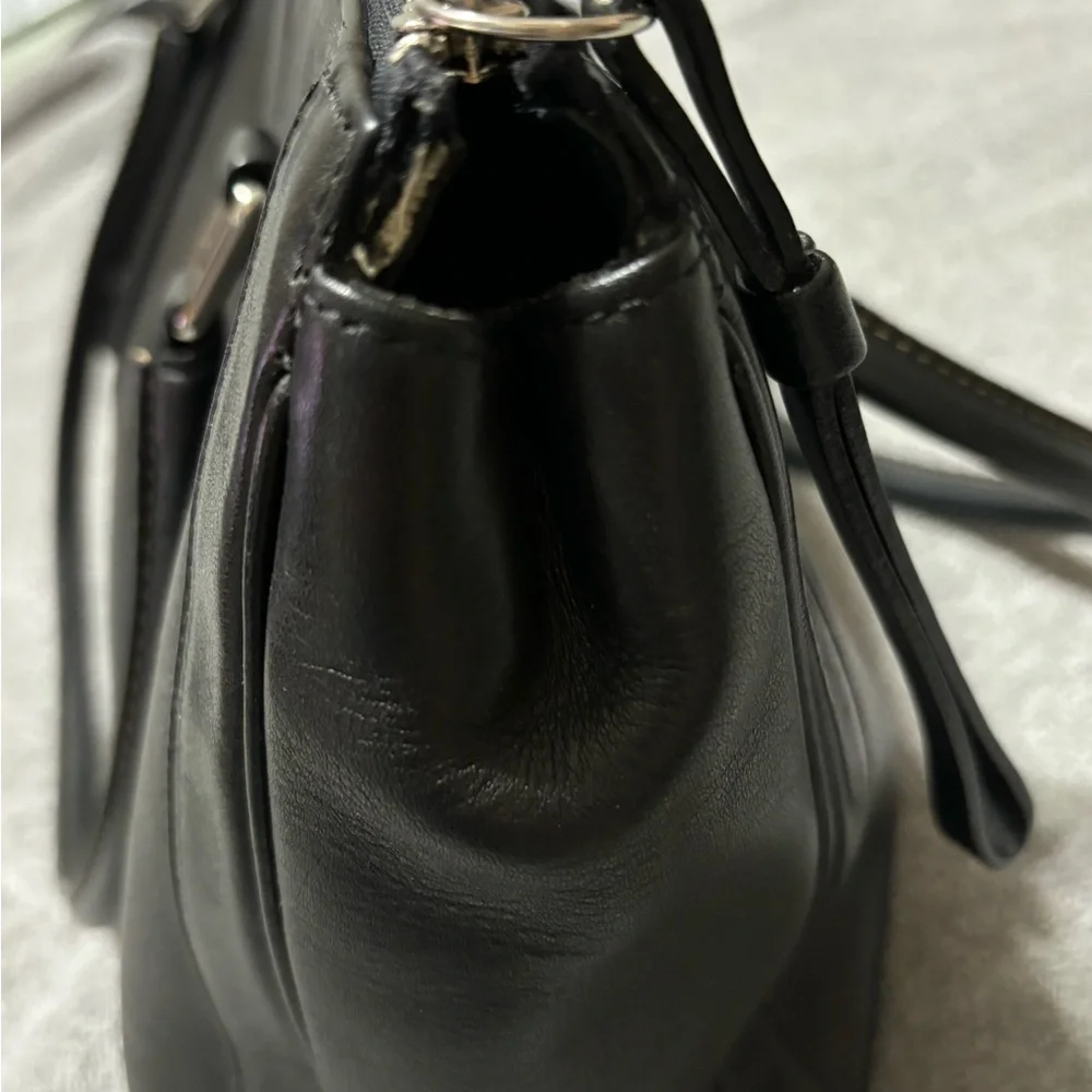 Vintage Black 9420 Coach Bonnie zip leather satchel - Picture 10 of 10